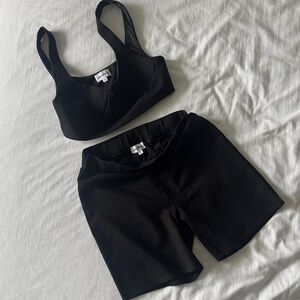 superdown Black Two-Piece Set